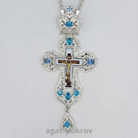 2.10.0180л-2/1л Крест латунный с цепью