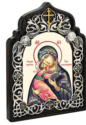 2.78.0825л И.н.латунная Образ Богородицы Владимирская 2.78.0825л И.н.латунная Образ Богородицы Владимирская