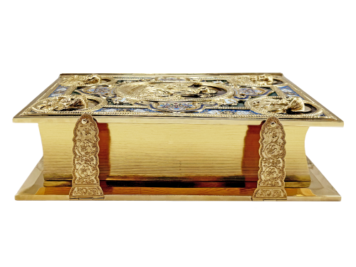 2.7.2388лпэ Евангелие напрестольное в позолоте с эмалью фото 3 2.7.2388лпэ Евангелие напрестольное в позолоте с эмалью фото 3