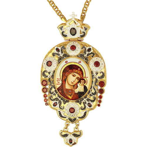 2.7.1117лп-2/1лп Панагия латунная в позолоте с цепью 2.7.1117лп-2/1лп Панагия латунная в позолоте с цепью