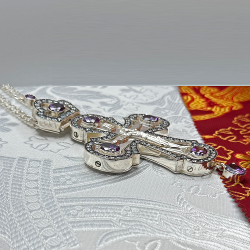 2.10.0583лр/63л Крест наперсный в серебрении фото 7