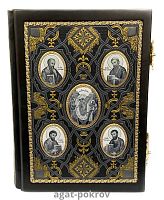 2.7.2216лп-2 Евангелие напрестольное в переплёте из натуральной кожи