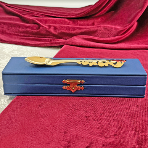 2.7.2728лп Лжица латунная в позолоте фото 2