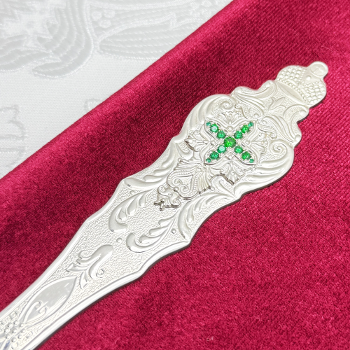 2.7.0851л Лжица латунная со вставками фото 4