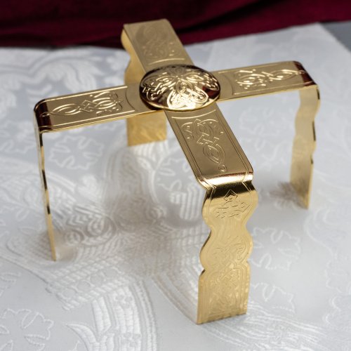 2.7.1809лп Звездица латунная в позолоте фото 2