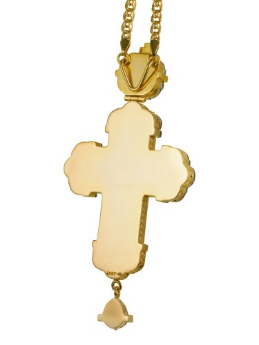 2.10.0331лп-2/1лп Крест латунный в позолоте с цепью фото 3 2.10.0331лп-2/1лп Крест латунный в позолоте с цепью фото 3