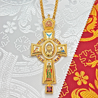 2.10.0400лп-28/1лп Наперсный латунный крест