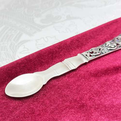 2.7.0712лр Лжица латунная в серебрении со вставками фото 6 2.7.0712лр Лжица латунная в серебрении со вставками фото 6