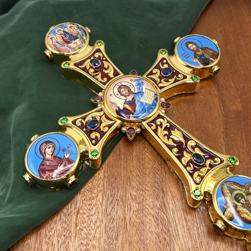 2.7.2460лпэ-2 Крест напрестольный в позолоте фото 4