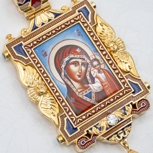 2.7.2708лп-18/155лп-М Панагия латунная в позолоте фото 6 2.7.2708лп-18/155лп-М Панагия латунная в позолоте фото 6