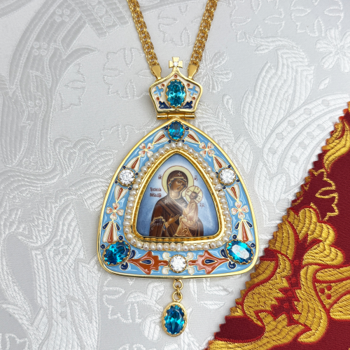 2.7.2303лп-18/1лп-М Панагия в позолоте 2.7.2303лп-18/1лп-М Панагия в позолоте