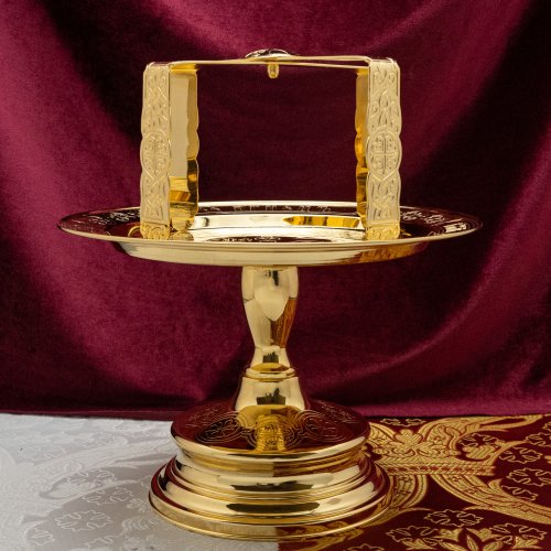 2.7.2043лп Звездица латунная в позолоте фото 3