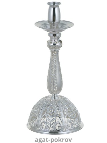 2.7.0944л Подсвечник латунный в серебрении фото 5 2.7.0944л Подсвечник латунный в серебрении фото 5