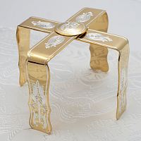 2.7.0315лф Звездица латунная в позолоте и серебрении