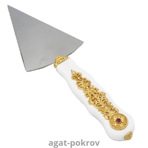 2.7.1119лпб-12 Копие латунное большое в позолоте с ручкой