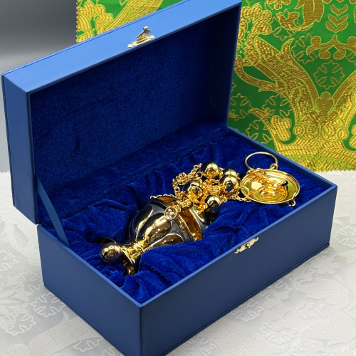 2.7.2588лпр Кадило латунное в позолоте фото 2 2.7.2588лпр Кадило латунное в позолоте фото 2