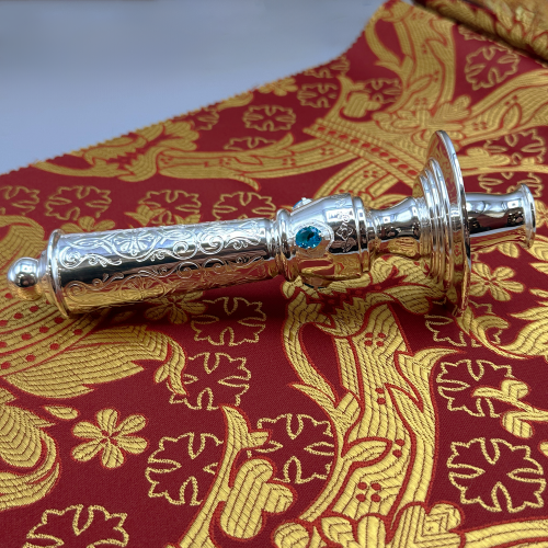 2.7.0763л Подсвечник латунный в серебрении 2.7.0763л Подсвечник латунный в серебрении