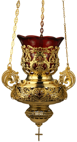 2.7.0876лп/17лп Лампада латунная подвесная в позолоте 2.7.0876лп/17лп Лампада латунная подвесная в позолоте