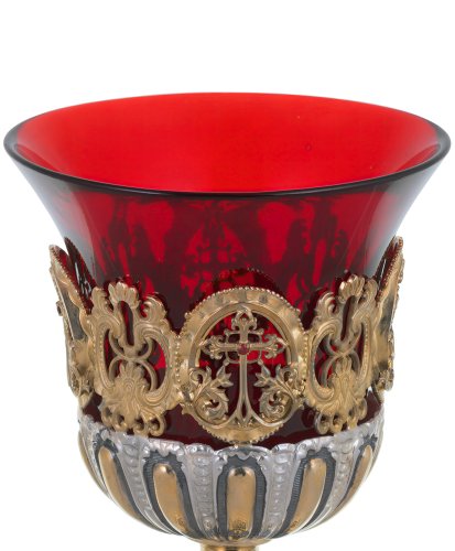 2.7.0526лфр Лампада напрестольная л с фрагментарной позолотой. фото 2 2.7.0526лфр Лампада напрестольная л с фрагментарной позолотой. фото 2