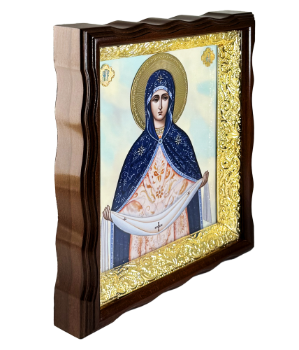 2.14.0207лпм-58 Икона настенная - Покрова Божией Матери (Поясная) фото 2 2.14.0207лпм-58 Икона настенная - Покрова Божией Матери (Поясная) фото 2