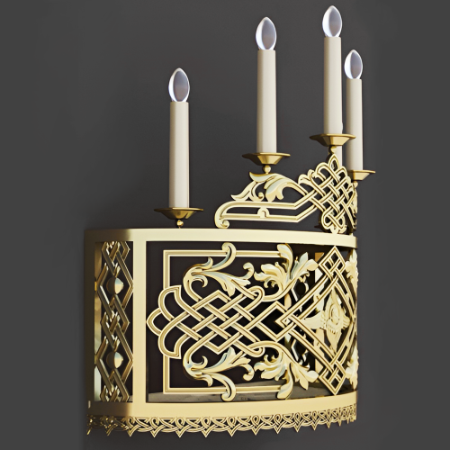 5.7.2977лм Бра церковное на 5 свечей фото 4 5.7.2977лм Бра церковное на 5 свечей фото 4