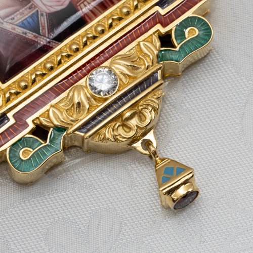 2.7.2708лпэ-2/153лп Панагия в позолоте фото 3 2.7.2708лпэ-2/153лп Панагия в позолоте фото 3