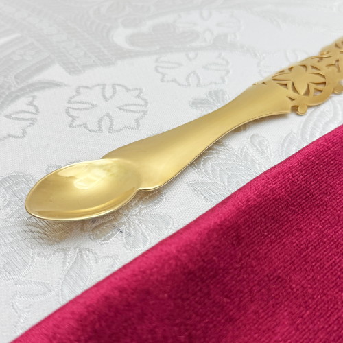 2.7.1516лп Лжица латунная в позолоте фото 2
