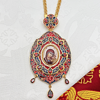 2.7.2224лп-2/1лп-М Панагия в позолоте с цепью