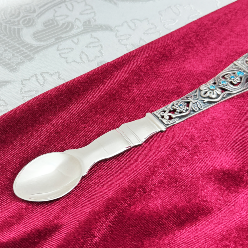 2.7.0712лр Лжица латунная в серебрении со вставками фото 6 2.7.0712лр Лжица латунная в серебрении со вставками фото 6