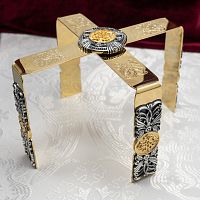 2.7.1367лпр Звездица латунная с позолотой