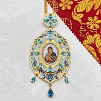 2.7.2224лп-2/1лп-М Панагия в позолоте с цепью