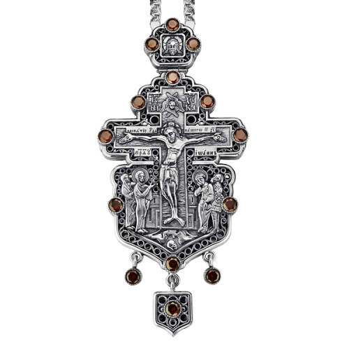 2.10.0092л/1л Крест латунный со вставками и цепью 2.10.0092л/1л Крест латунный со вставками и цепью