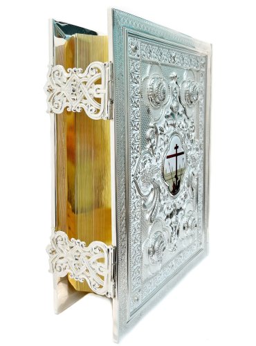 2.7.2167л-2 Евангелие напрестольное в серебрении фото 3 2.7.2167л-2 Евангелие напрестольное в серебрении фото 3