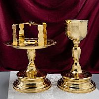 2.7.1852лп-К/3 Набор евхаристический на 0,25 л в позолоте
