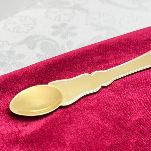 2.7.1753лп Лжица латунная в позолоте фото 2