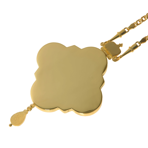 2.7.2632лнпэ-2/1лп Панагия в позолоте с эмалью фото 7 2.7.2632лнпэ-2/1лп Панагия в позолоте с эмалью фото 7