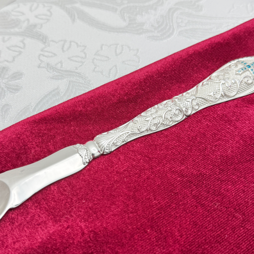 2.7.0698л Лжица латунная в серебрении фото 6