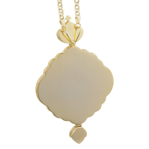 2.7.1481лпэ-2/1лп Панагия латунная с эмалью фото 3 2.7.1481лпэ-2/1лп Панагия латунная с эмалью фото 3