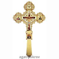 2.7.1842лп-2 Крест напрестольный латунный в позолоте