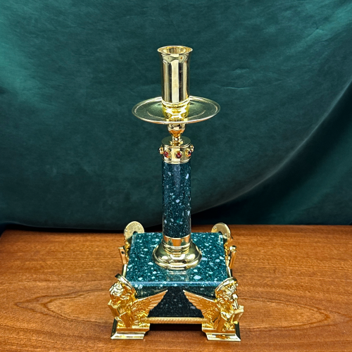 2.7.2663лпч Подсвечник в позолоте с акриловой ножкой 2.7.2663лпч Подсвечник в позолоте с акриловой ножкой