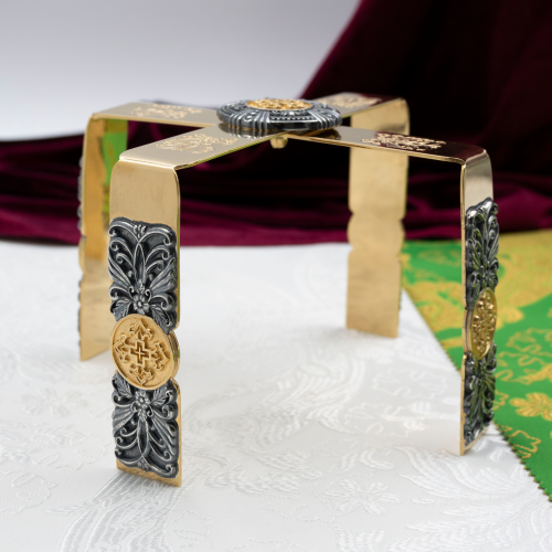 2.7.1367лпр Звездица латунная с позолотой фото 5