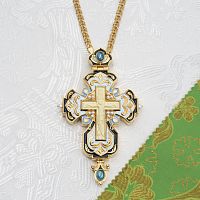 2.10.0646лп-11/1лп-М Крест наперсный латунный в позолоте