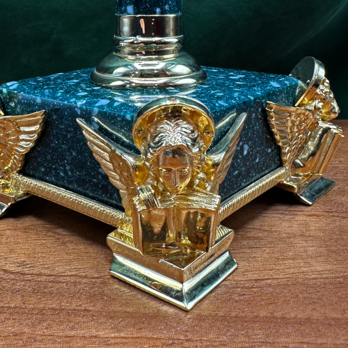 2.7.2663лпч Подсвечник в позолоте с акриловой ножкой фото 3 2.7.2663лпч Подсвечник в позолоте с акриловой ножкой фото 3