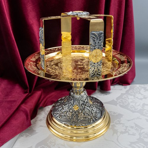 2.7.1367лпр Звездица латунная с позолотой фото 2