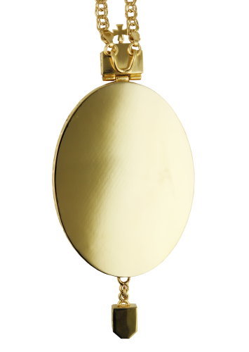 2.7.2257лпэ-2/1лп Панагия в позолоте с эмалью фото 2 2.7.2257лпэ-2/1лп Панагия в позолоте с эмалью фото 2