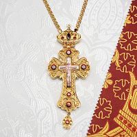 2.10.0564лп-2/1лп Наперсный крест в позолоте