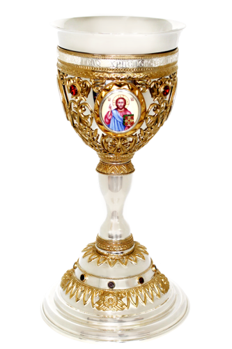 2.7.0978клф-1 Потир комбинированный 1,5 л. с фрагментальной позолотой и финифтью 2.7.0978клф-1 Потир комбинированный 1,5 л. с фрагментальной позолотой и финифтью