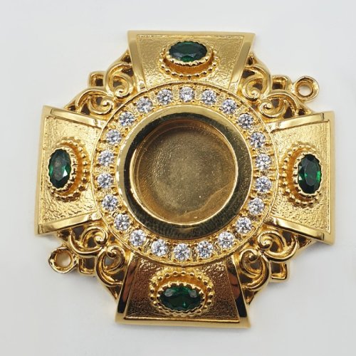 2.7.1400лп Мощевик латунный в позолоте 2.7.1400лп Мощевик латунный в позолоте