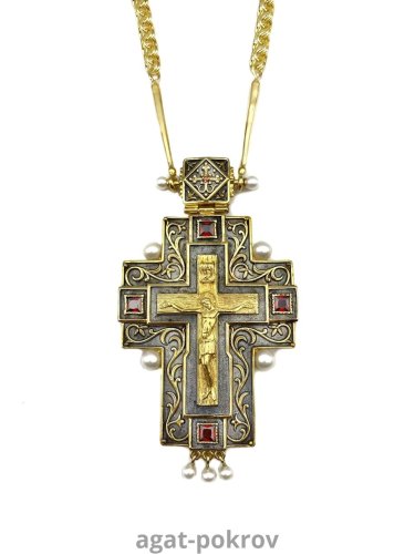 2.10.0047лпр/34лп Крест наперсный с цепью