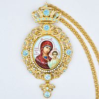 2.7.0562лп-2/1лп Панагия латунная в позолоте